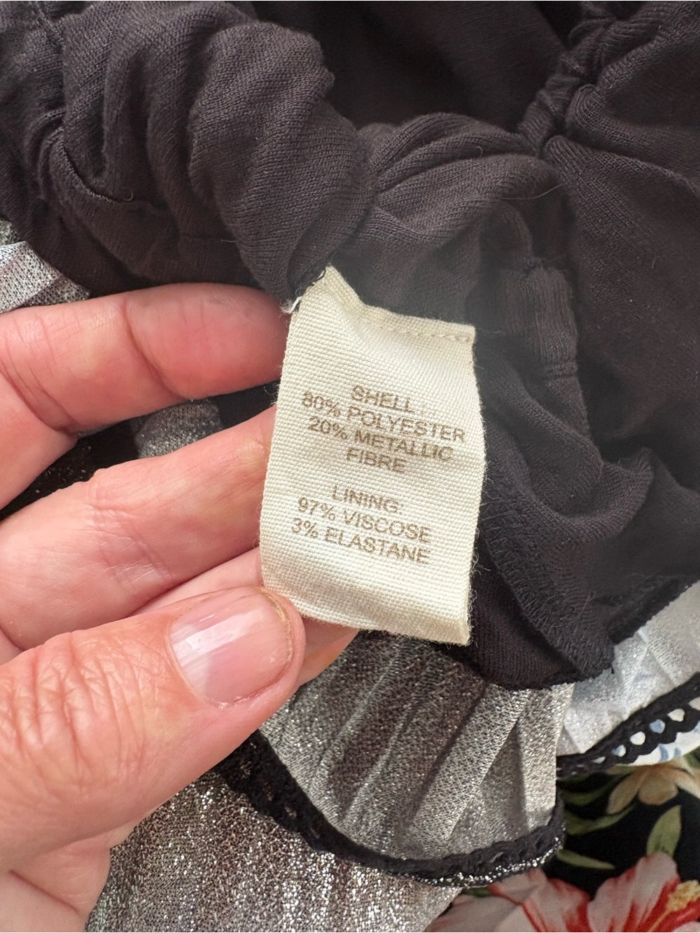 Anthropologie Let Me Be Metallic Peplum Top NWT - Picture 5 of 5